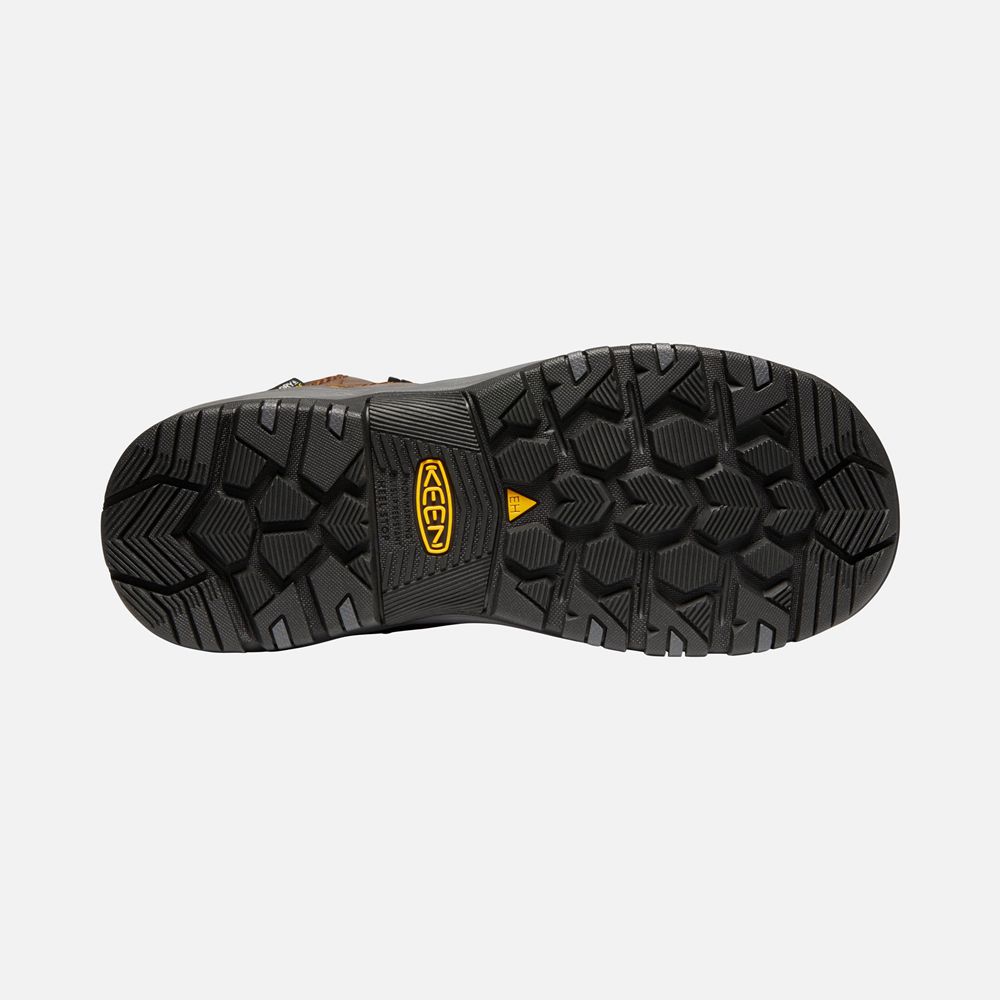 Keen Laarzen Dames Bruin - Chicago 6\" Waterproof (Carbon-Fiber Toe) - 62075-RKUP